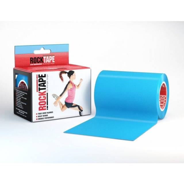 (Electric Blue) Rocktape Mini Big Daddy Rolls Adhesive Kinesiology Tape 10cm x 5m
