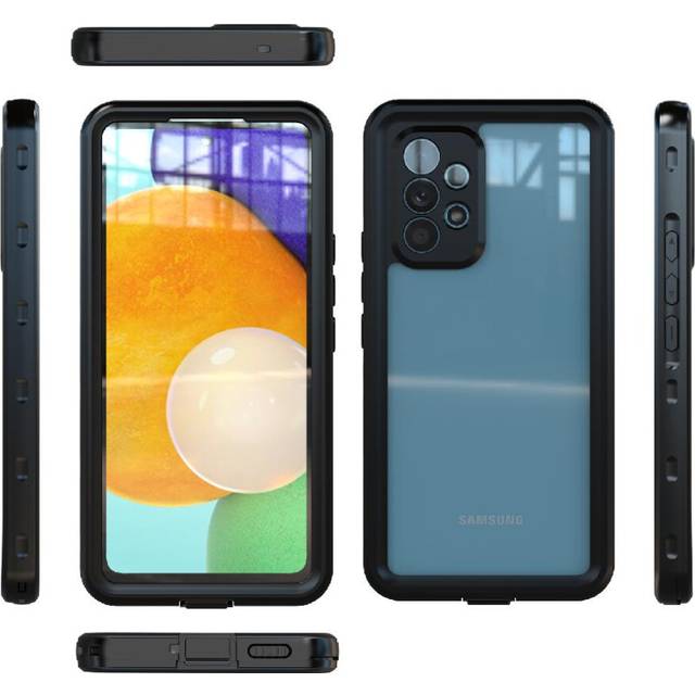 (Black) Case For Samsung Galaxy A53 5G Waterproof Built In Screen Protector 12FT Military Shockproof IP68 Waterproof Full