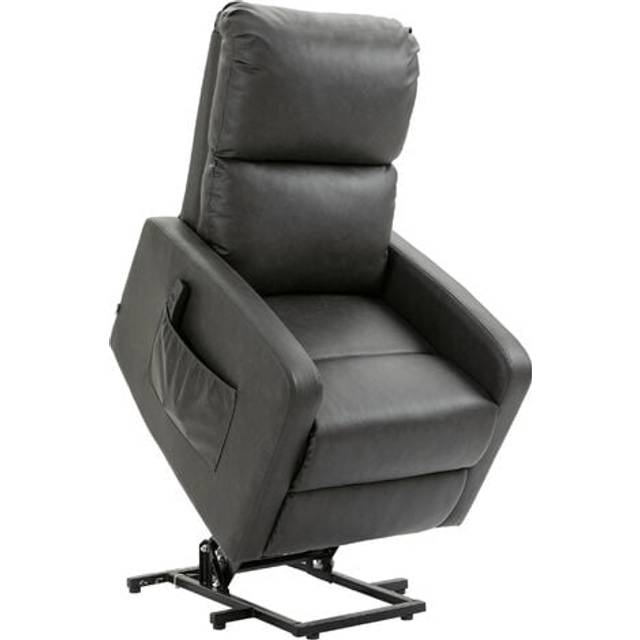 HOMCOM Riser and Recliner Chair - Lift Chair for Living Room w/ Remote - Grey | TJ Hughes