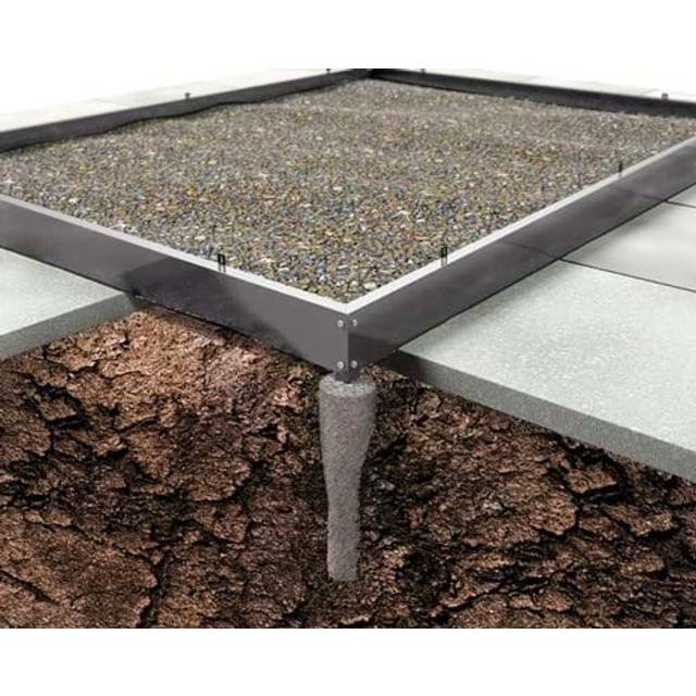 Halls Greenhouses Base for the Magnum - 8x12 - Green