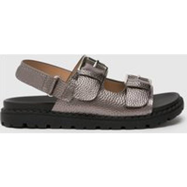 schuh Silver Tyra Chunky Footbed Girls Junior Sandals