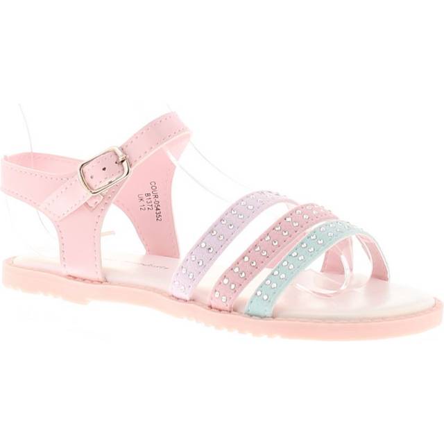 Princess stardust girls sandals infants gladiator strappy sindy pink uk size