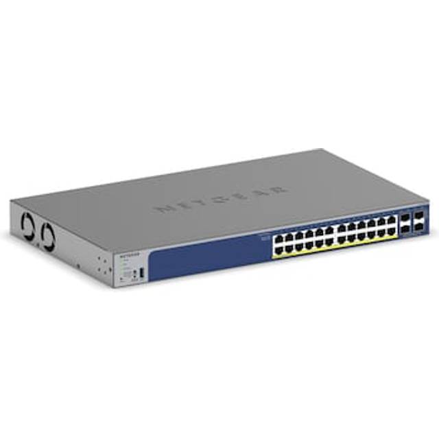 NETGEAR 28-Port PoE Gigabit/10G Stackable Smart Switch (GS728TXP)