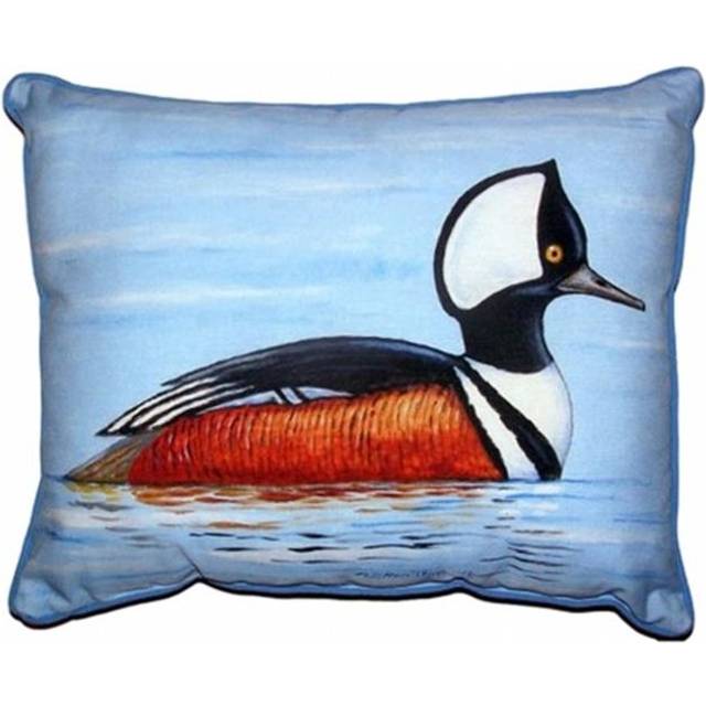 Betsy Drake ZP459 Hooded Merganser Extra Large Zippered Pillow - 20 x 24 in.