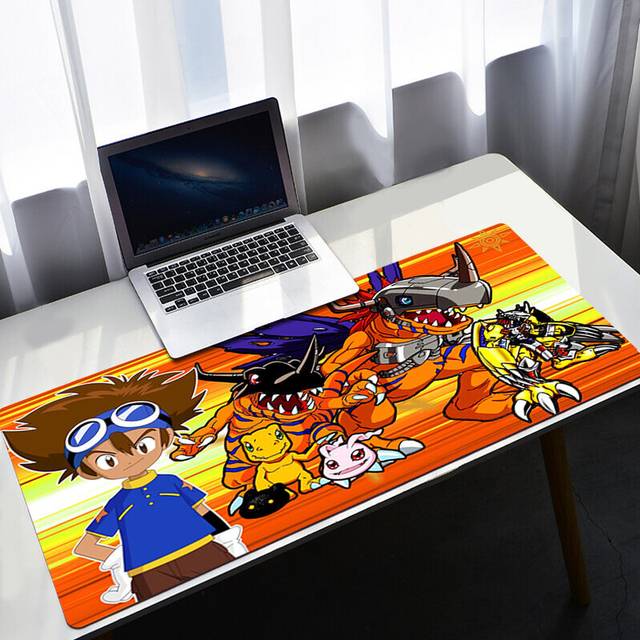 (a-HC005240 180x220x2mm) Mousepad Digimon Pc Gaming Mouse Pad Computer Table Desk Accessories Gamer Cabinet Mats Mat Cute Renamon Keyboard Mause Carpe