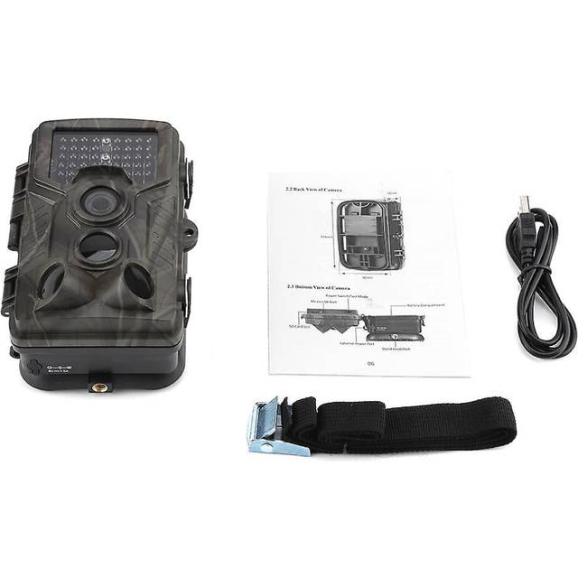 Waterproof Trail IR Camera 1080P 12MP HD Wildlife Game Hunting Cam with 42PCS 850NM IR LEDs