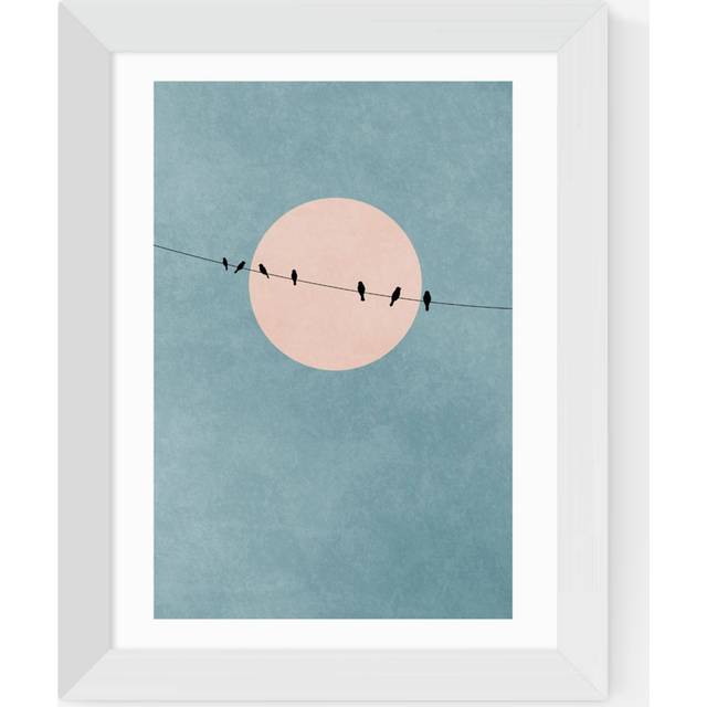 EAST END PRINTS Kubistika 'The Beauty Of Silence' Framed Print