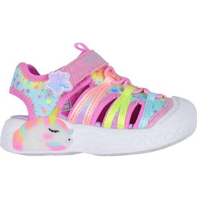 Skechers Sandaler m. Ljus - Unicorn Dreams Explorer - Rosa/Multi - Skechers - 23 - Blinkande skor