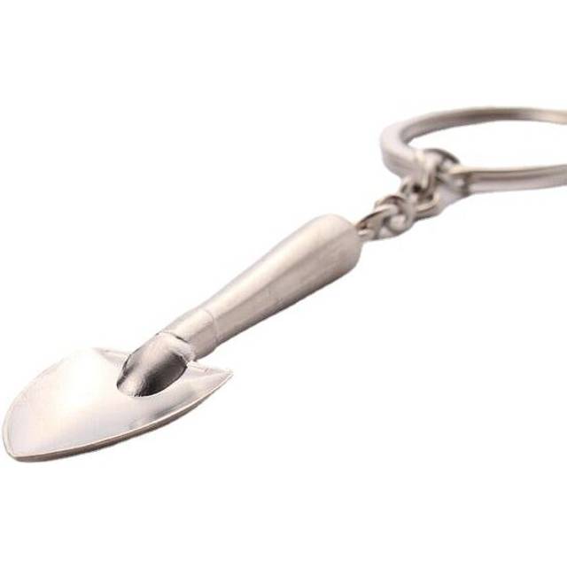 1PC Keyring Tools Metal Silver Keychain Work Shovel Mini Tool