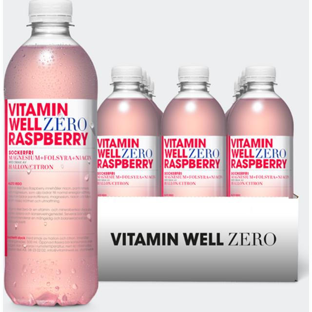 Vitamin Well Zero Raspberry 12-Pak