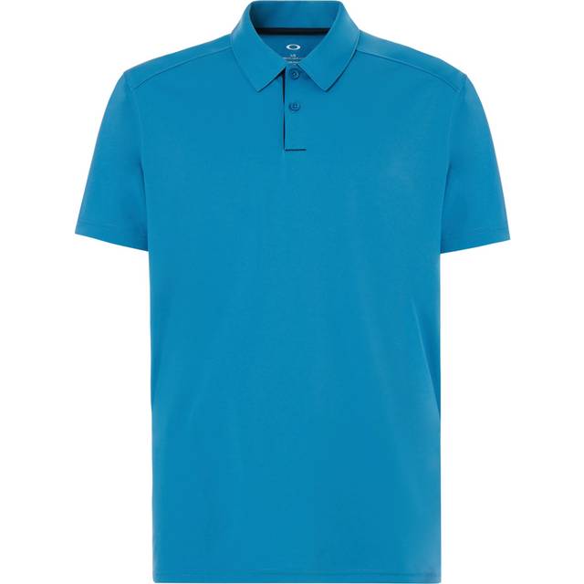 Oakley Divisional Button Up Blue Mens Golf Polo Shirt 433690 6CS Cotton - Size X-Small