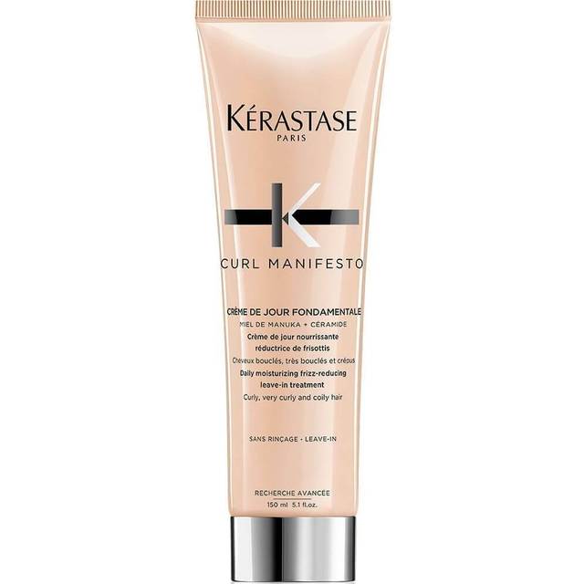 Kérastase | Crème De Jour fondamentale, fuktgivande anti-frizzvård, för lockigt och frissigt hår, curl manifesto, 150 ml