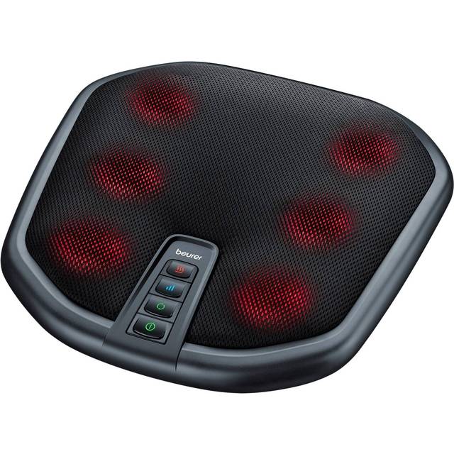 Beurer FM 70 Shiatsu-fot- och ryggmassageapparat, lugnande massage med omkopplingsbar värmefunktion för att lindra spänningar, behagligt material, med automatisk avstängningsfunktion