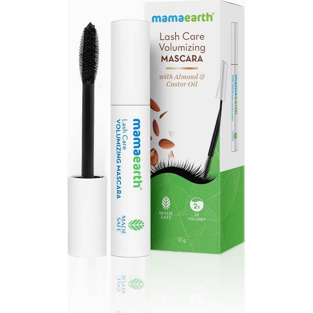 Mamaearth Lash Care Volumizing Mascara | 12-Hour Long Stay | Nourishes & Conditions Lashes | Argan & Castor Oil Infused | Non Clumping & Water Resista