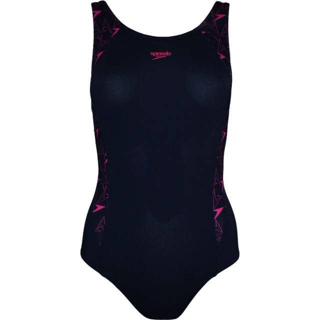 Speedo womens boomstar splice flyback one piece swimming costume - 30