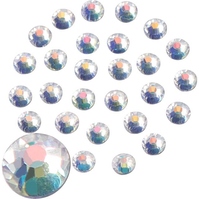 Jollin 576pcs Flatback Rhinestones Glue Fix Crystal Glass Diamantes Gems for Crafting Nail Art Crafts Decorations Clothes Shoes 4.8mm (ss20  Moonlight