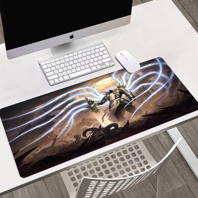 (a-LMP-013 800x300x3mm) Diablo Game HD Printing Mousepad Large Mouse Pad Gaming Accessories Computer Lock Edge Keyboard Mat PC Desk Pad