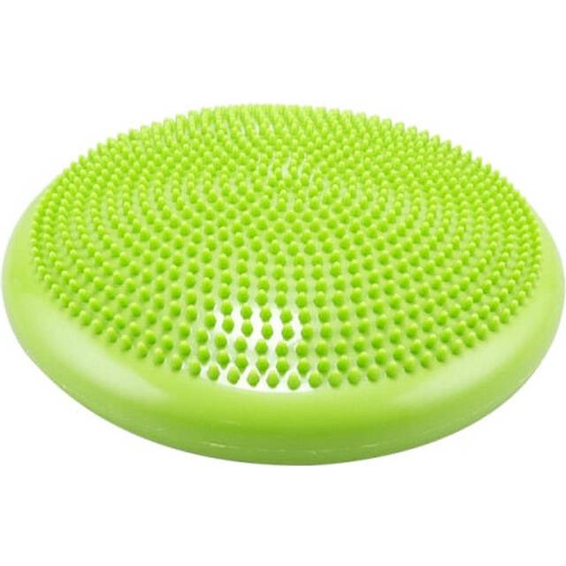 (Green) Inflatable Yoga Massage Ball Durable Universal YogaFitness Wobble Stability Balance Disc Cushion Mat