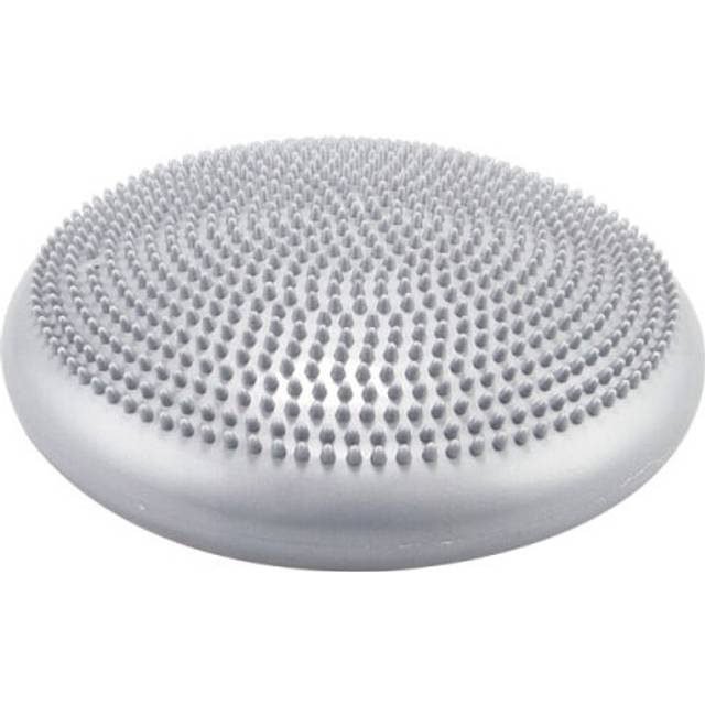 (Grey) Inflatable Yoga Massage Ball Durable Universal YogaFitness Wobble Stability Balance Disc Cushion Mat