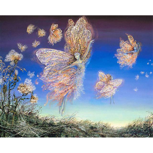 Full Drill 5D DIY Diamond Painting The Elf Flies In The Air Embroidery Cross Stitch 20X30CM