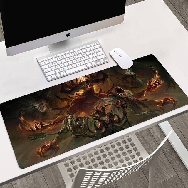 (a-LMP-012 700x300x3mm) Diablo Game HD Printing Mousepad Large Mouse Pad Gaming Accessories Computer Lock Edge Keyboard Mat PC Desk Pad