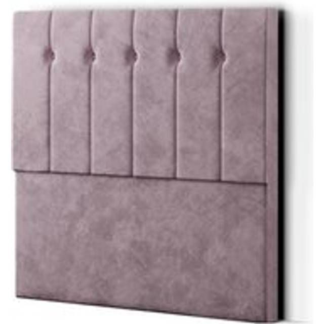 Eleganza Highland King Size Blush Plush Floor Standing Headboard - Pink