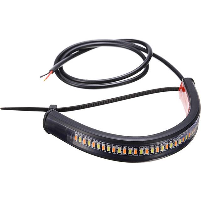 2Pcs Universal 36 LED Light Strip, Motorcycle Turn Signal Lights, Tail Trailer Brake Stop Light