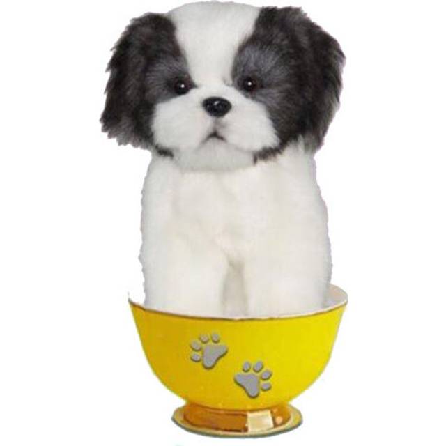 Realistic Dog Tea Cup Plush Toy 15cm (Shih Tzu)