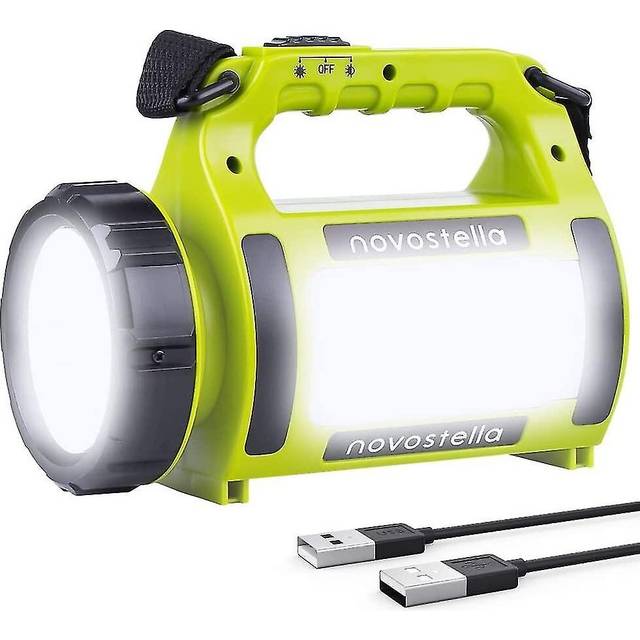 High Power Led Multifunctional Portable Floodlight, Outdoor Strong Light Long Range Rechargeable Portable Lamp, Green