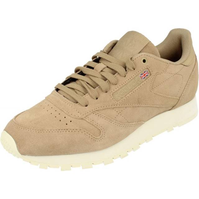 Reebok Classic Cl Leather Mcc Mens Sneakers Beige Trainers - Size UK 7.5