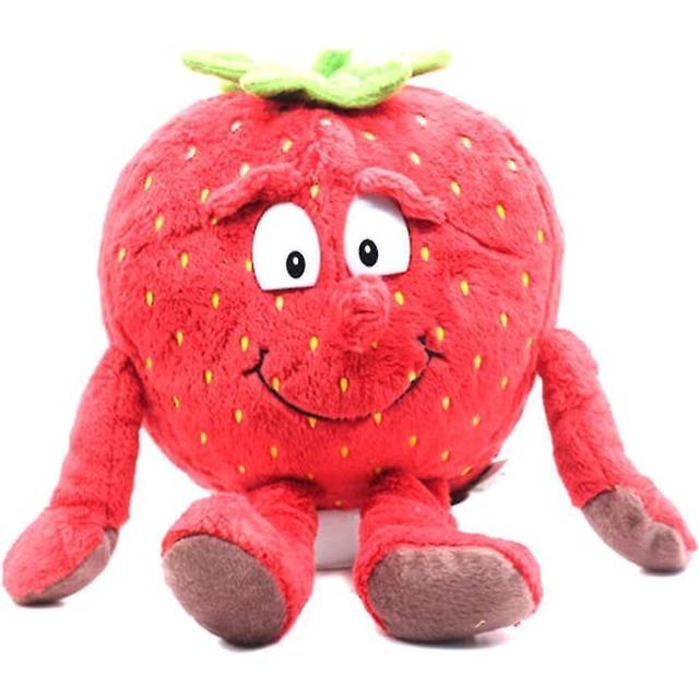 (  Strawberry) Fruit Vegetables Soft Plush Toy Stuffed Doll Cute Gift For Children Kids