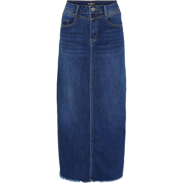 Marta Du Chateau dame nederdel MDCMila MDC115-2579 - Denim