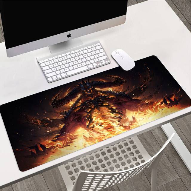 (a-LMP-014 600x400x3mm) Diablo Game HD Printing Mousepad Large Mouse Pad Gaming Accessories Computer Lock Edge Keyboard Mat PC Desk Pad