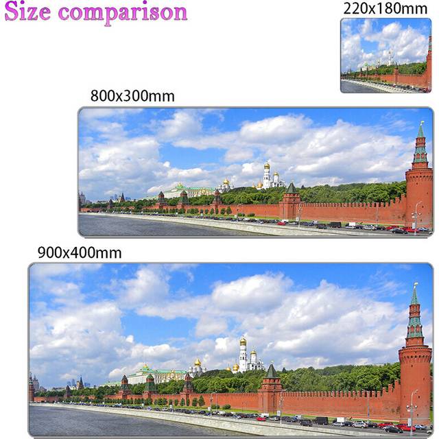 (a-(2) 180x220x2mm) The Kremlin Moscow Gaming Mouse pad professional eSports game players Speed Lock Edge Rubber Game Desk Mousepad Keyboard Mat