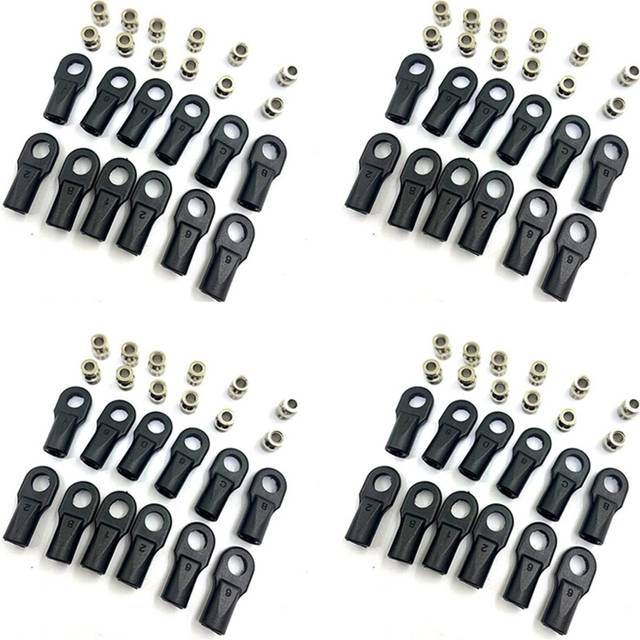 48Pcs 5347 Rod End Ball Joint General Trolley Ball Sets for 1/10 E- SUMMIT
