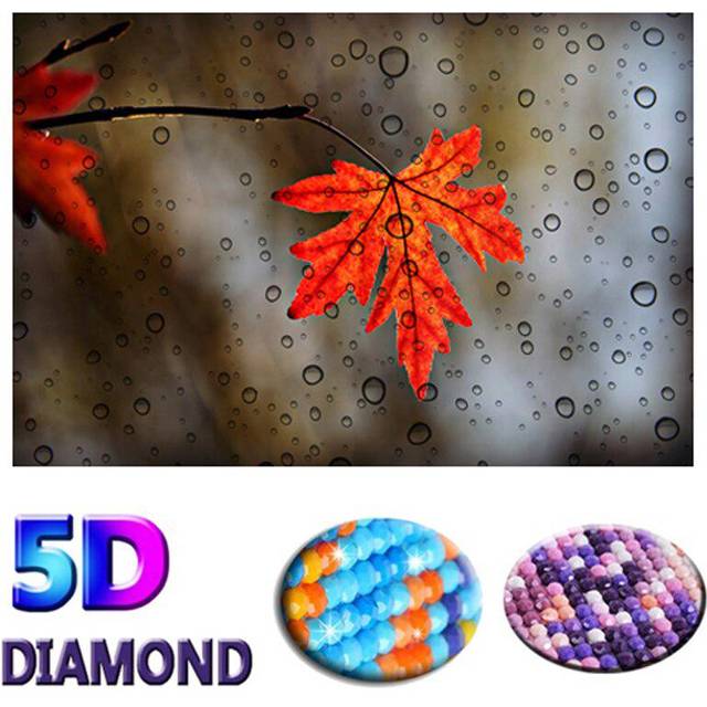 Harts 5D Diamantmålning Höst Scenery Kit Mosaik Full Drill Broderi Korsstygn 20X30CM