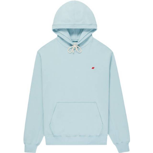 New Balance Men's MADE in USA Core Hoodie in Grey Cotton Fleece, size Medium