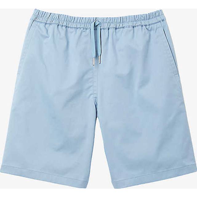 Sandro Mens Bleus Drawstring-waist Stretch Cotton-blend Shorts L