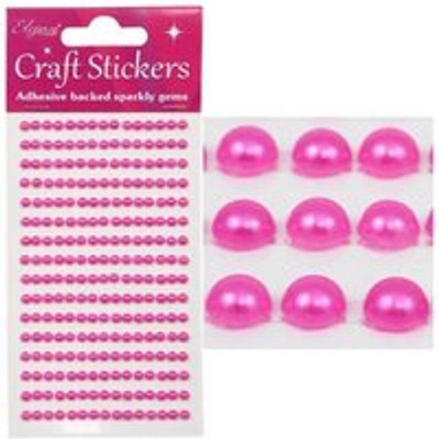 Oaktree Eleganza Pearl Stickers - Fuchsia - one size