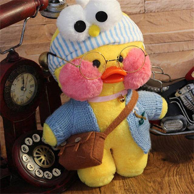 (20 yellow) 30cm Cute Lalafanfan Yellow Cafe Ducks Stuffed Soft Toy Kawaii Soothing Toys Aminal Dolls Pillow For Gril Kids Brithday Gifts