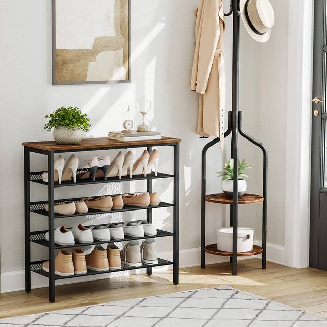 16 Pair Shoe Storage - Black (20)