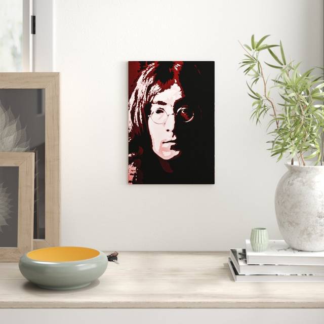 John Lennon Popart - Wrapped Canvas Graphic Art Print (81.3 cm H x 50.8 cm W)