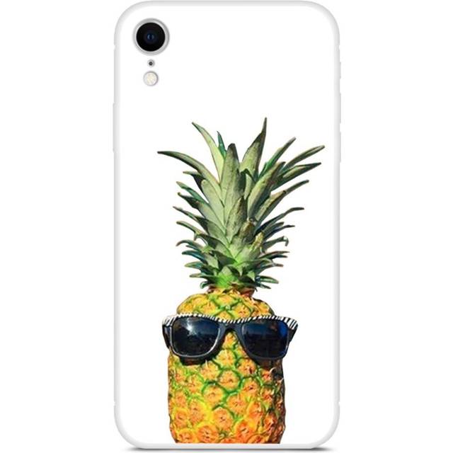 EIDERWOOD iPhone XR Flexibelt Plast Skal m. Tryck - Ananas