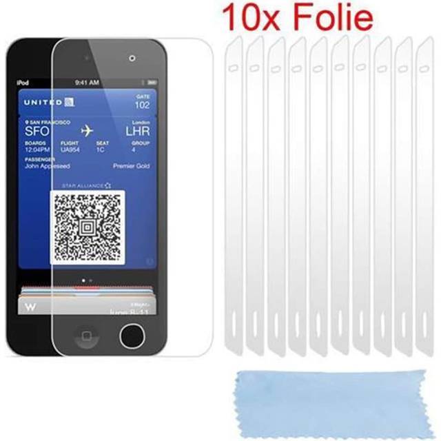 10x Protection Films For Apple Ipod Touch 5 Display Saver Anti-scratch