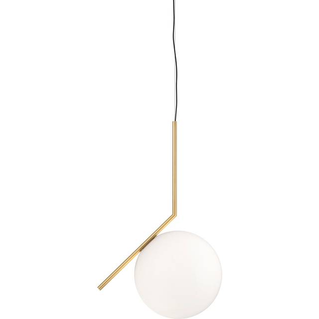 Flos - IC S3 Suspension Lamp - messing/LxBxH 45x45x102,8cm/inkl. 1x LED E27 25W 3700lm - brass (102.8 x 45.0 x 45.0cm)