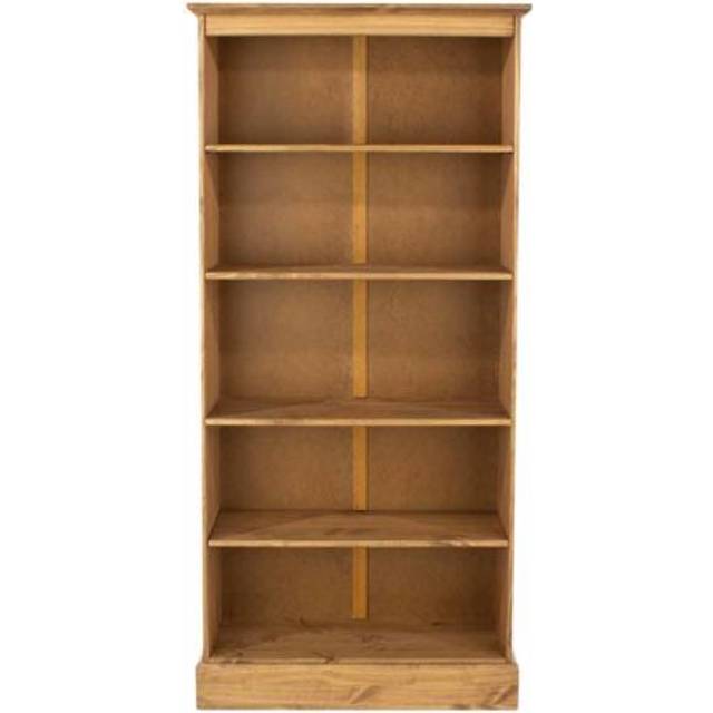 Home Source Malvern Pine Tall Bookcase Shelving Unit