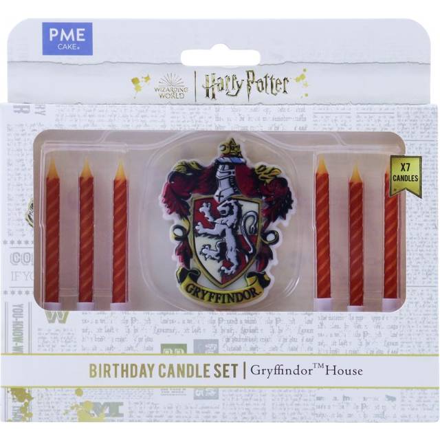 Harry Potter Gryffindor House Candles Set Of 7 - Red