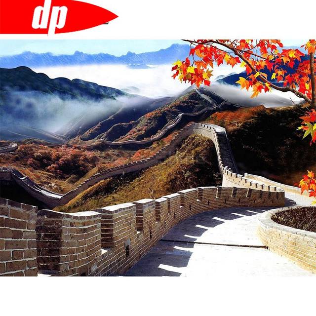 Diamond Painting Arrivals Great Wall Diamond Scenery Cross Stitch Diamond Embroidery Wall Decor 20X30CM
