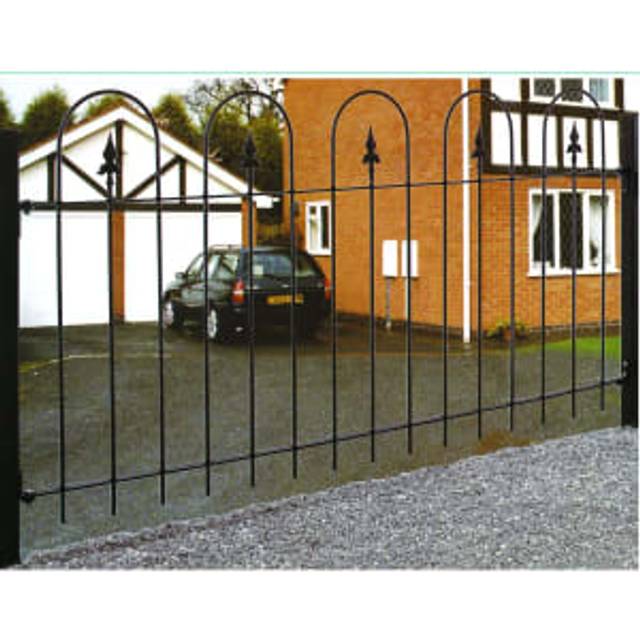Wickes Kensington Metal Railing - 914 x 1830mm - Black