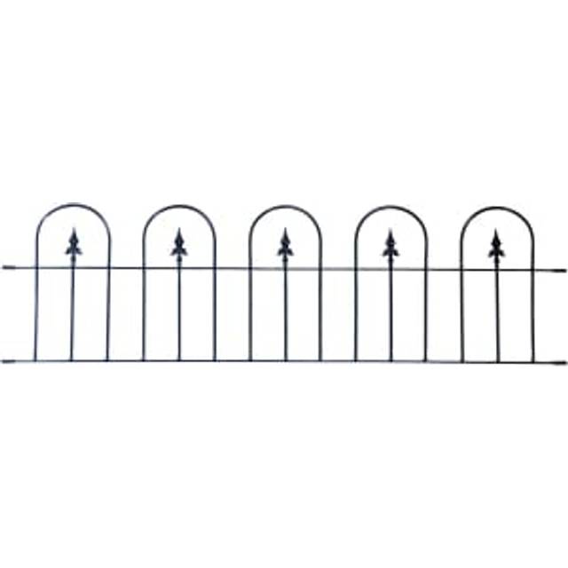 Wickes Kensington Metal Wall Railing - 510 x 1830mm - Black